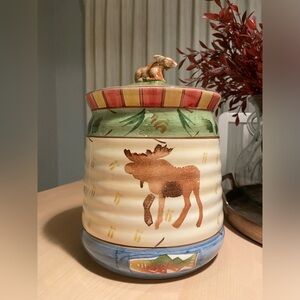 Bella Ceramica Timberland Moose Canister